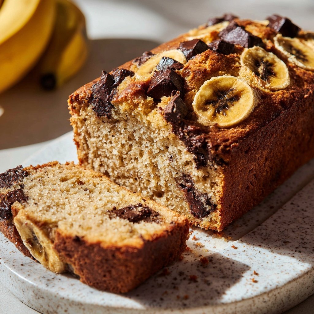 Bananenkuchen mit Schokostückchen