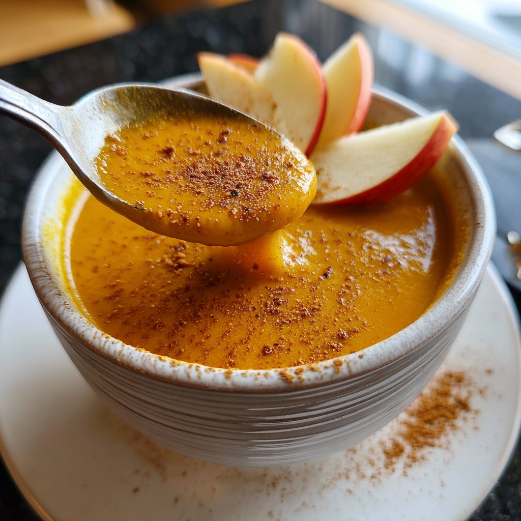Kürbissuppe mit Apfel