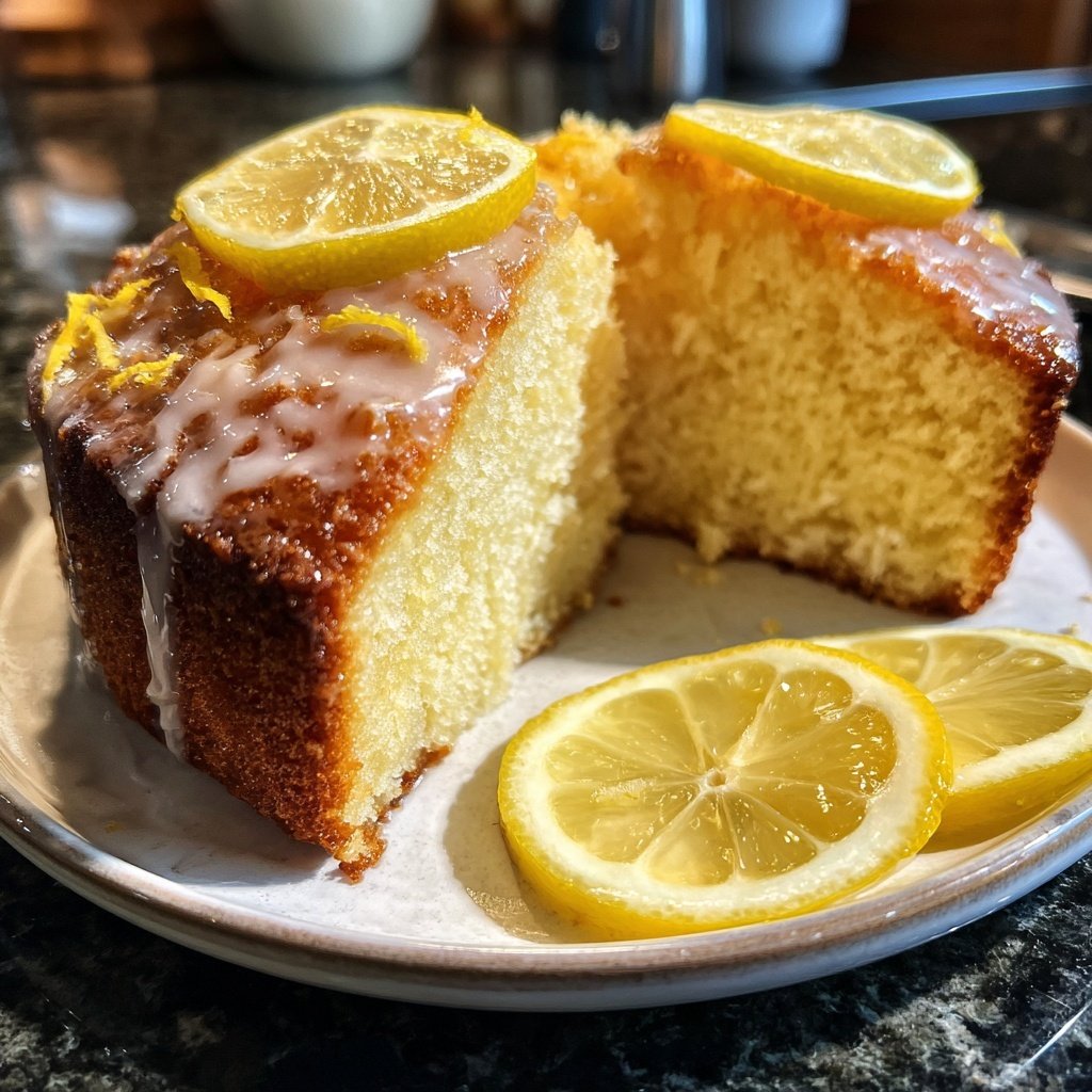Zitronenkuchen mit Honig