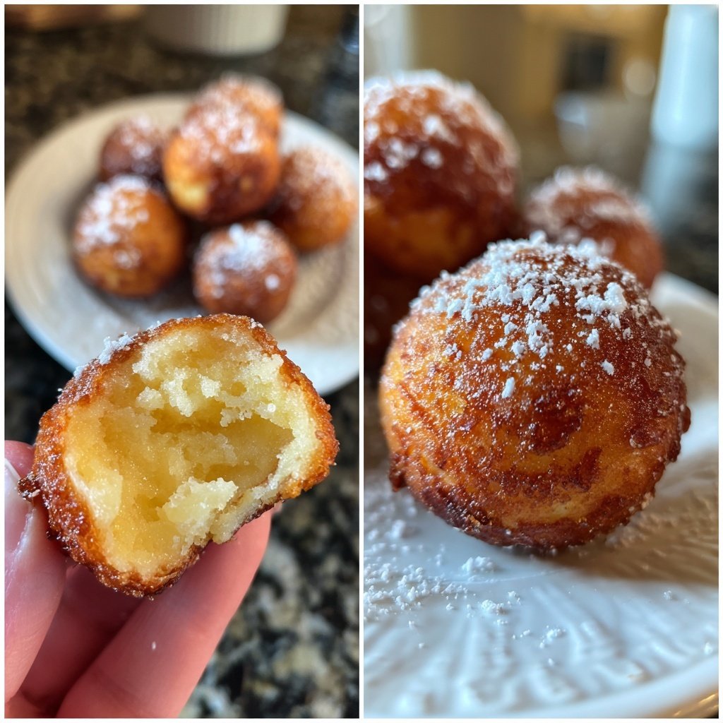 Quarkbällchen goldbraun