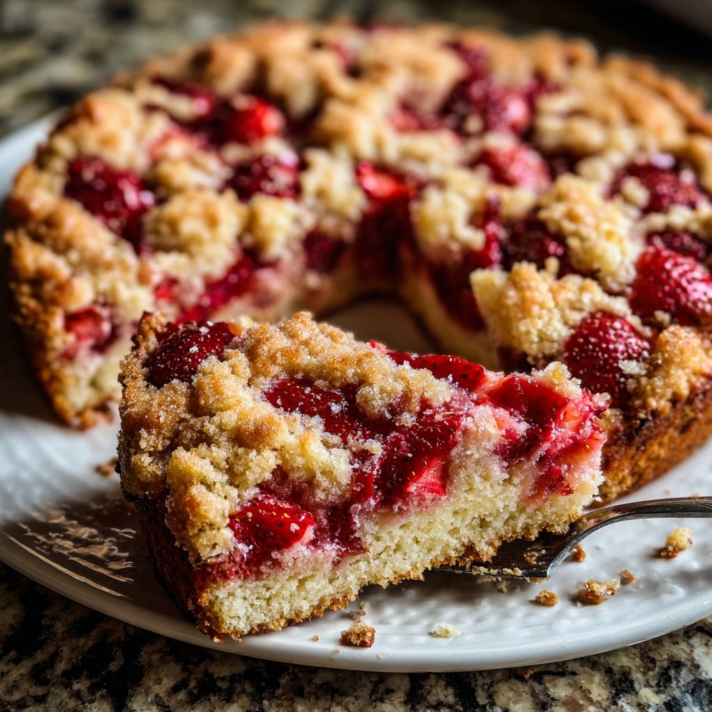 Erdbeer Blechkuchen Mit Streuseln