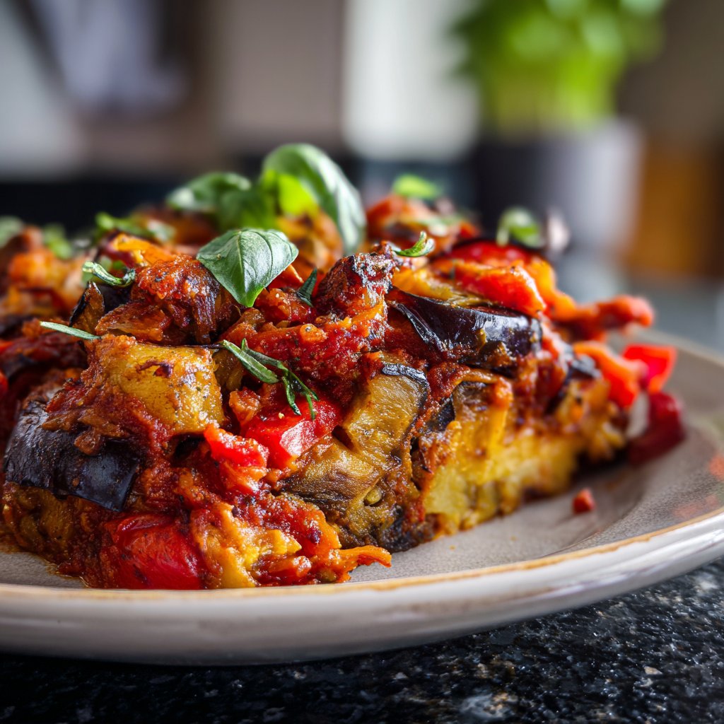 Auberginenpfanne italienisch