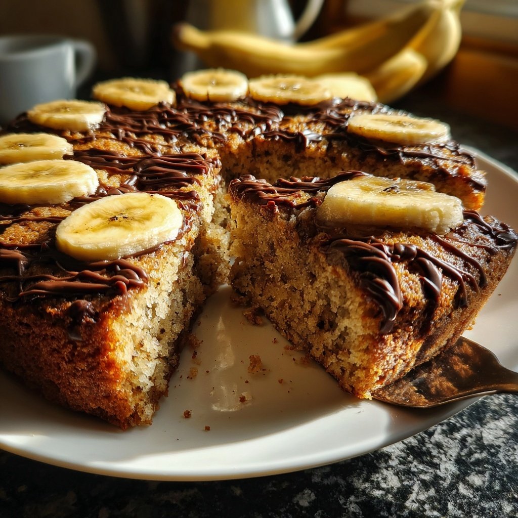 Bananenkuchen mit Zartbitterschokolade