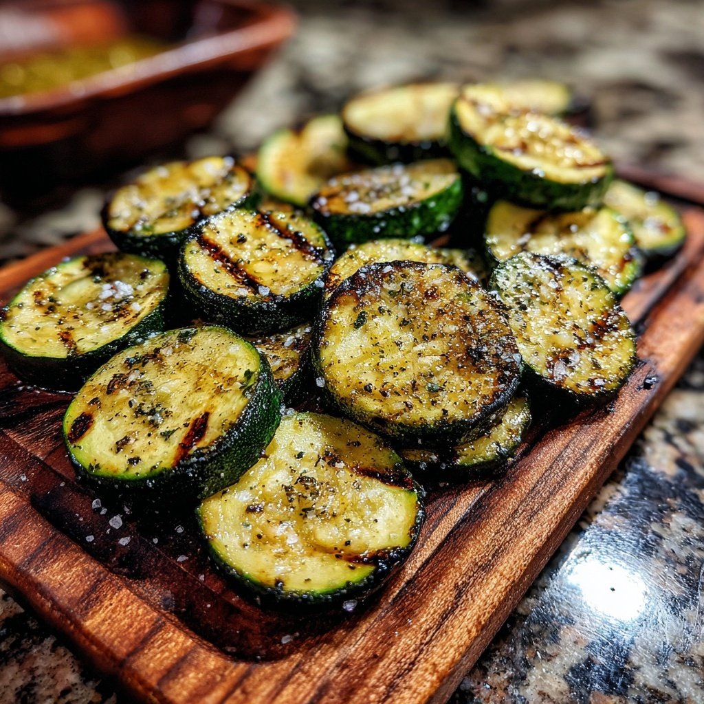 Gegrillte Zucchini Scheiben