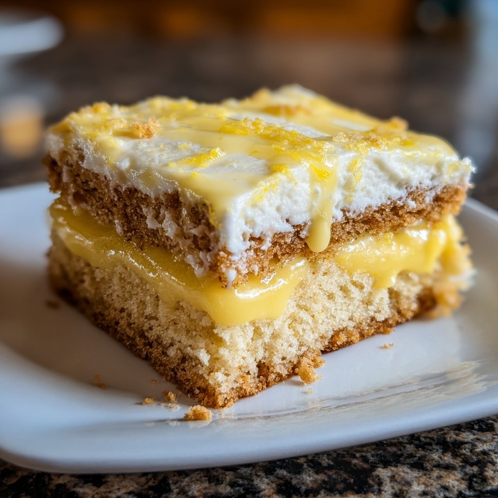 Geburtstagskuchen mit Zitronencreme