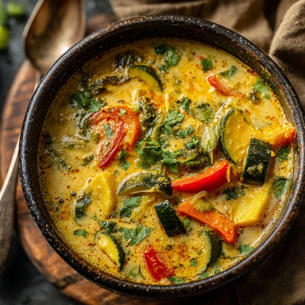 Vegetarisches Curry mit Kokosmilch