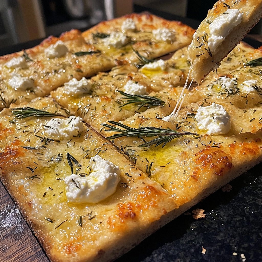 Pizza Bianca mit Rosmarin