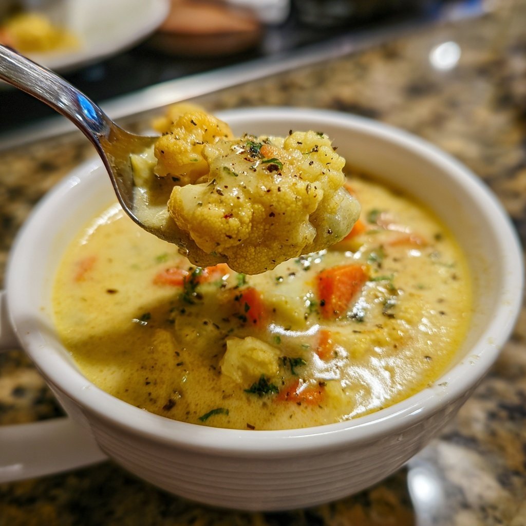 Blumenkohlsuppe cremig vegan