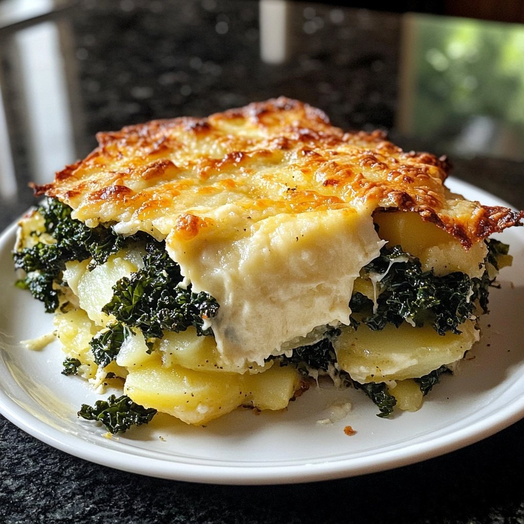 Herzhafter Grünkohlauflauf