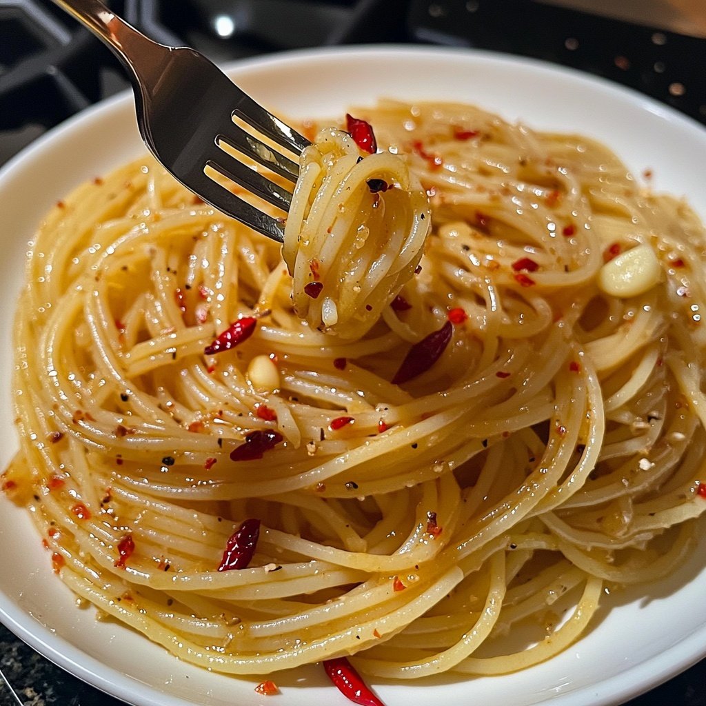 Spaghetti Aglio e Olio mit Chili